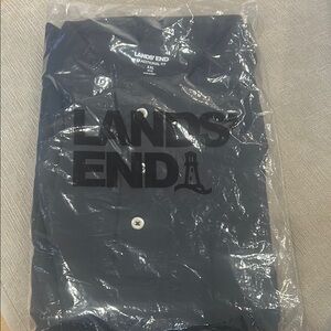 Lands' End Men's Black Shirt